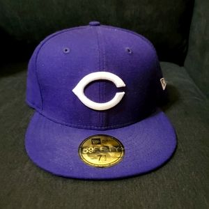 New Era 59Fifty Purple Cincinnati Reds Fitted Cap